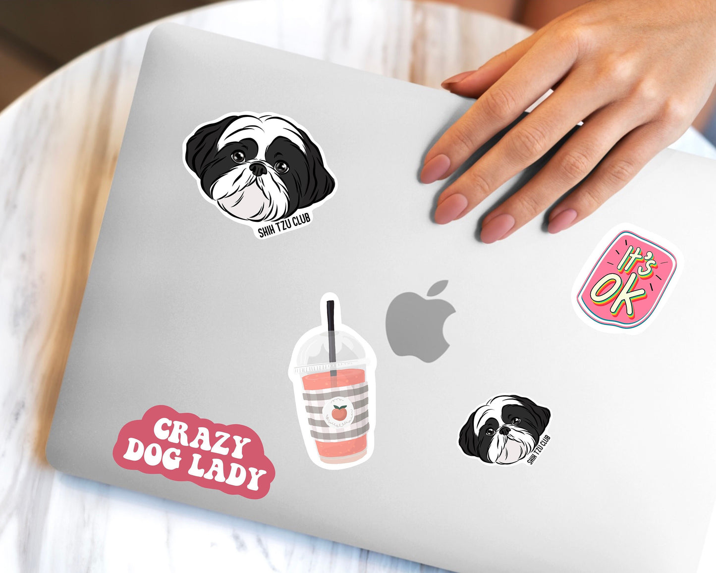 Personalised Shih Tzu Stickers