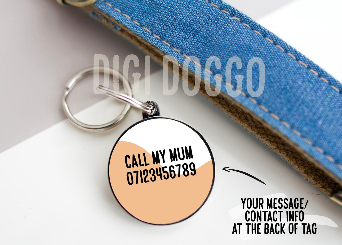Shiba Inu Outline ID Tag/ Personalised Shiba Face Collar Tag/ Custom Shiba Inu Name Identity Tag/ Cute Shiba Owner Gift/ Dog Microchip Tag