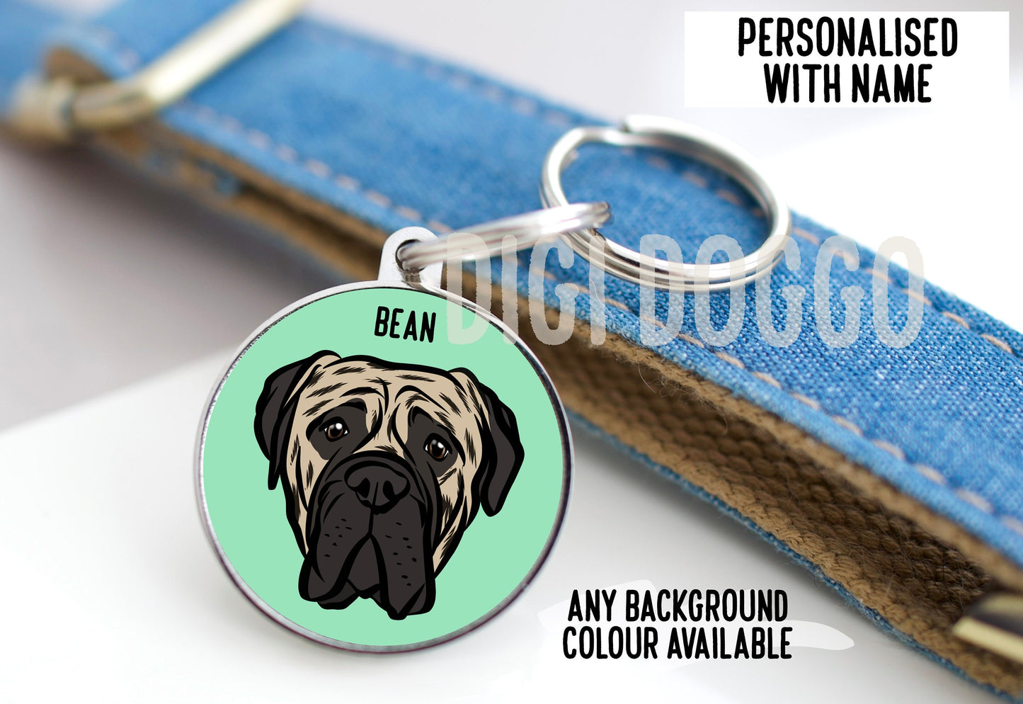 Bullmastiff Dog ID Tag