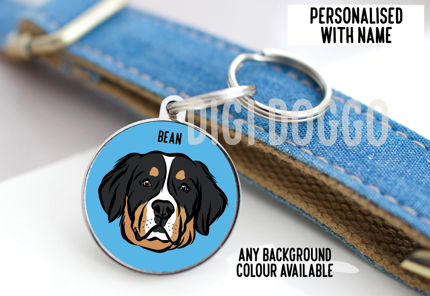 Bernese Mountain Dog ID Tag
