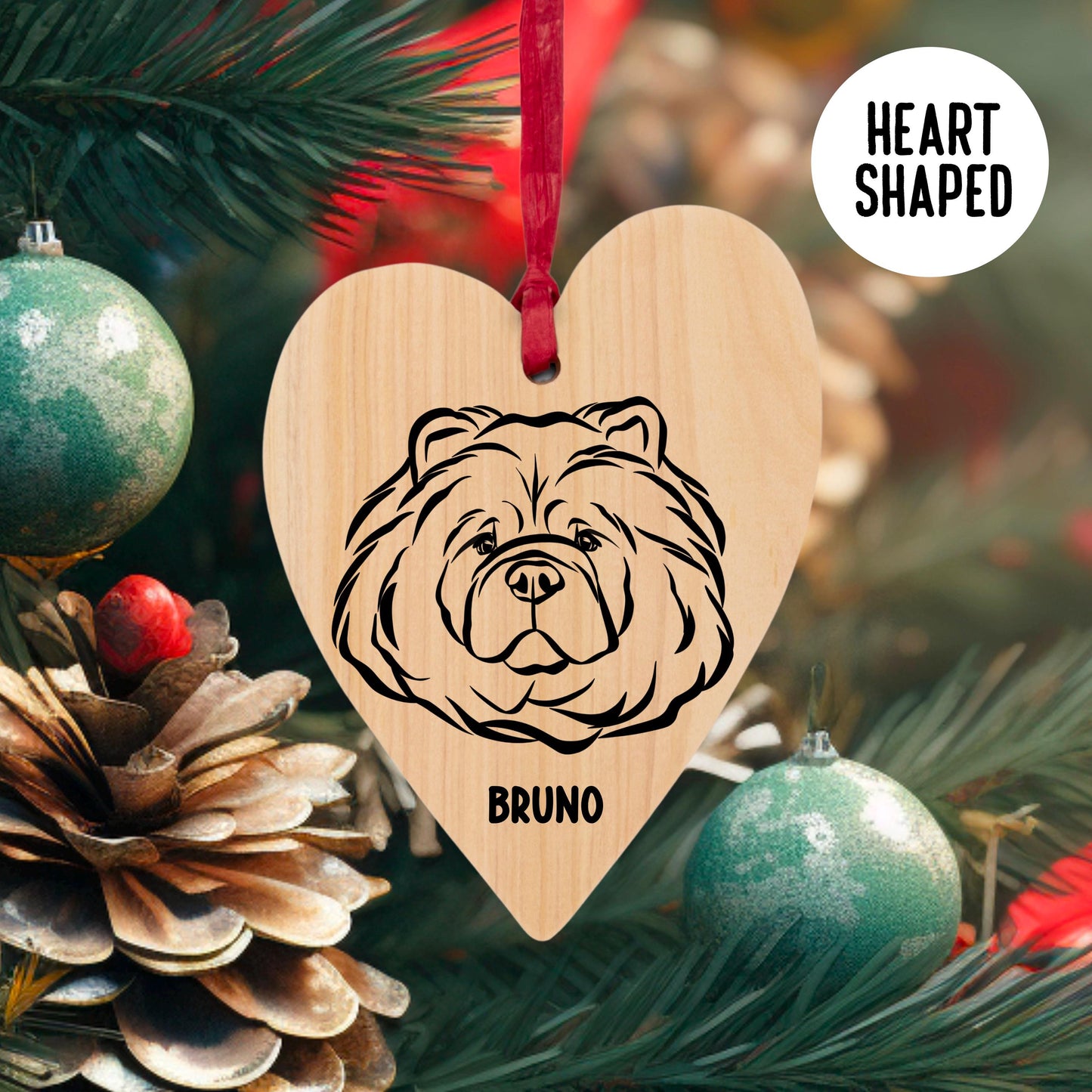 Chow Chow Christmas Tree Ornament