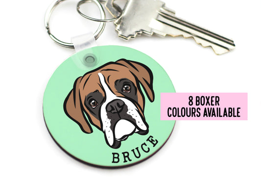 Personalised Boxer Keyring