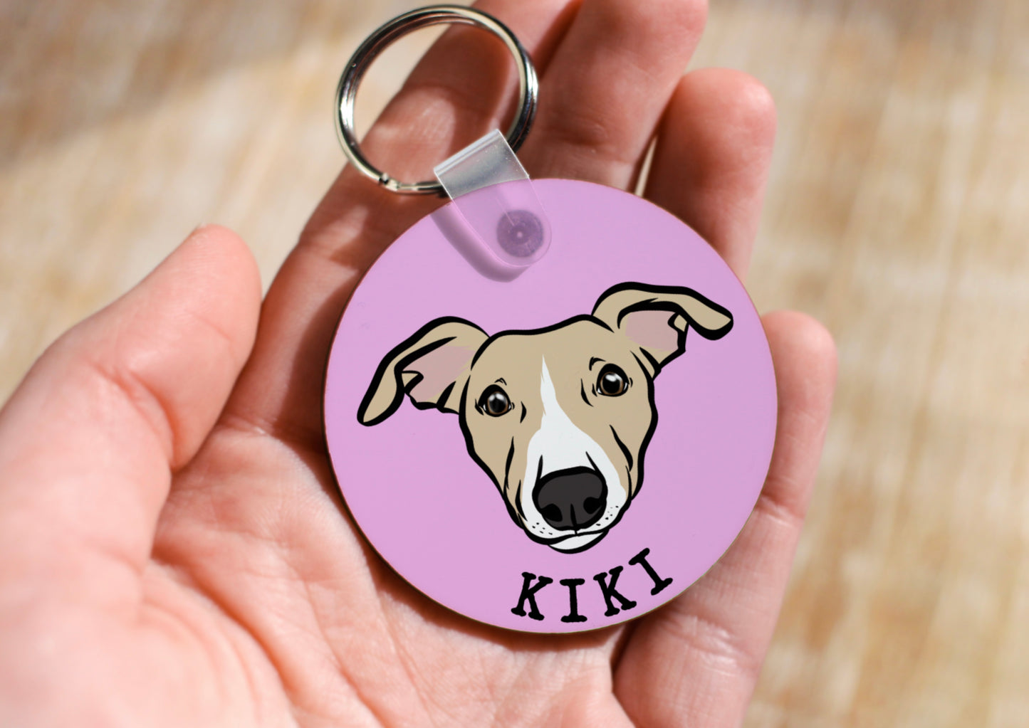 Whippet/ Greyhound Keyring