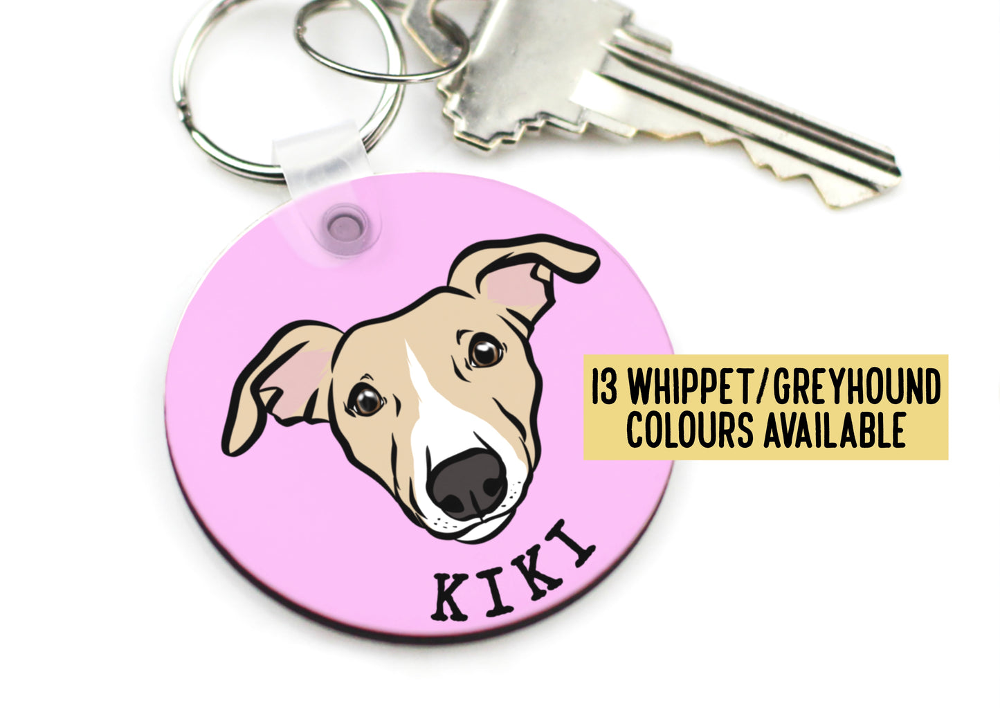 Whippet/ Greyhound Keyring