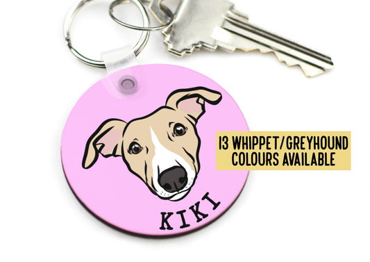 Whippet/ Greyhound Keyring