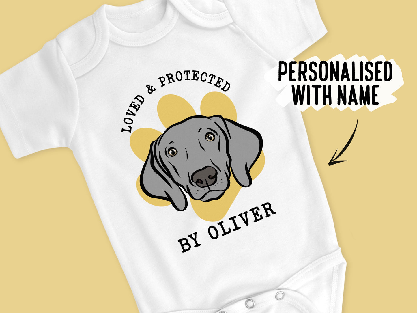 Weimaraner Baby Onesie