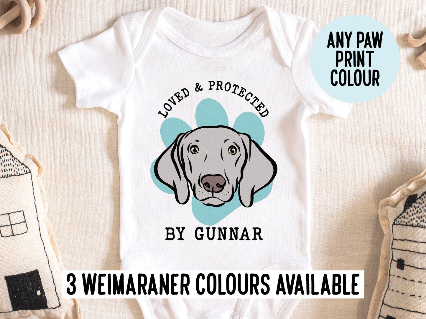 Weimaraner Baby Onesie