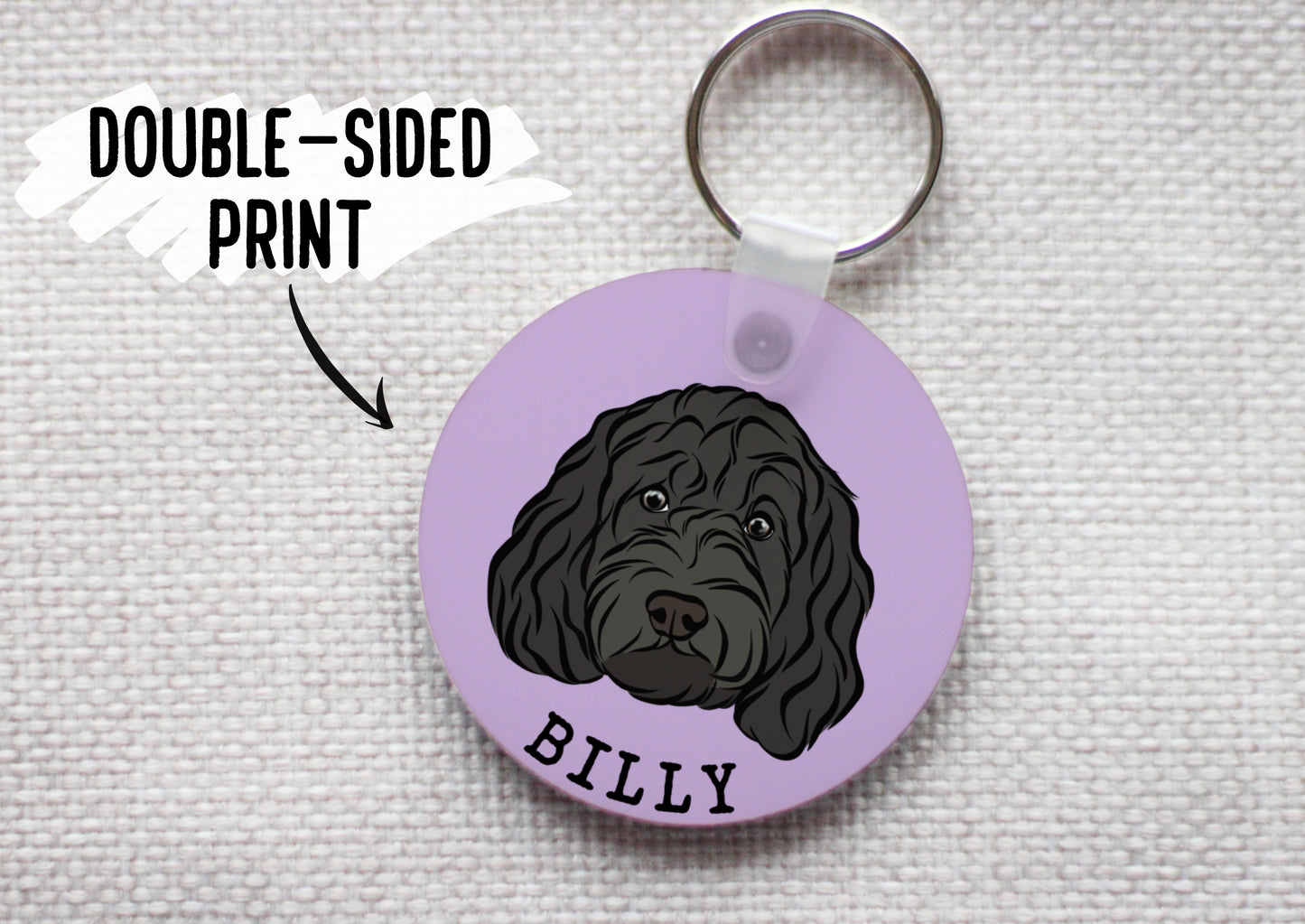 Personalised Cockapoo Keyring