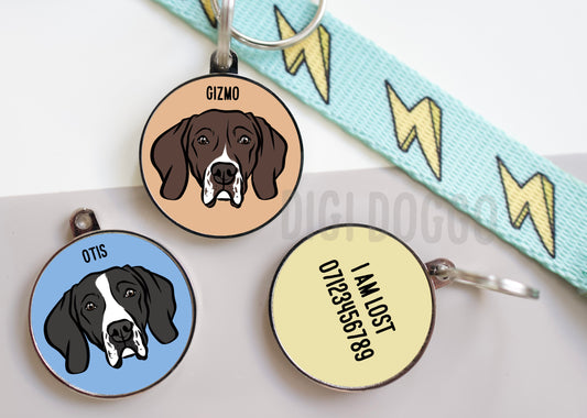 English Pointer ID Tag