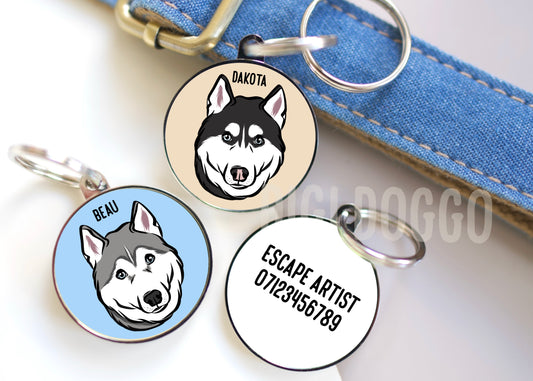 Siberian Husky ID Tag