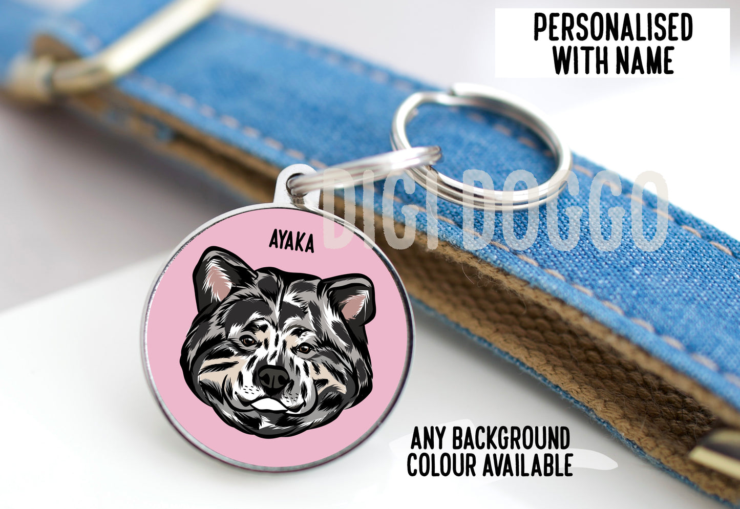 Japanese Akita Inu ID Tag