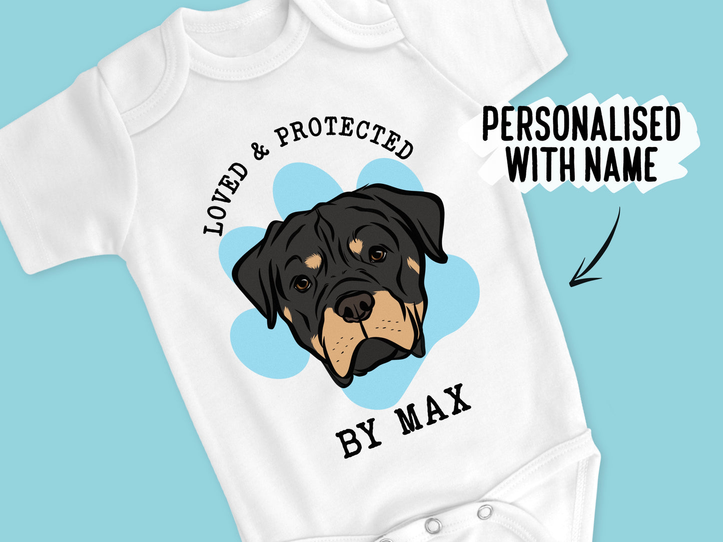 Rottweiler Baby Onesie