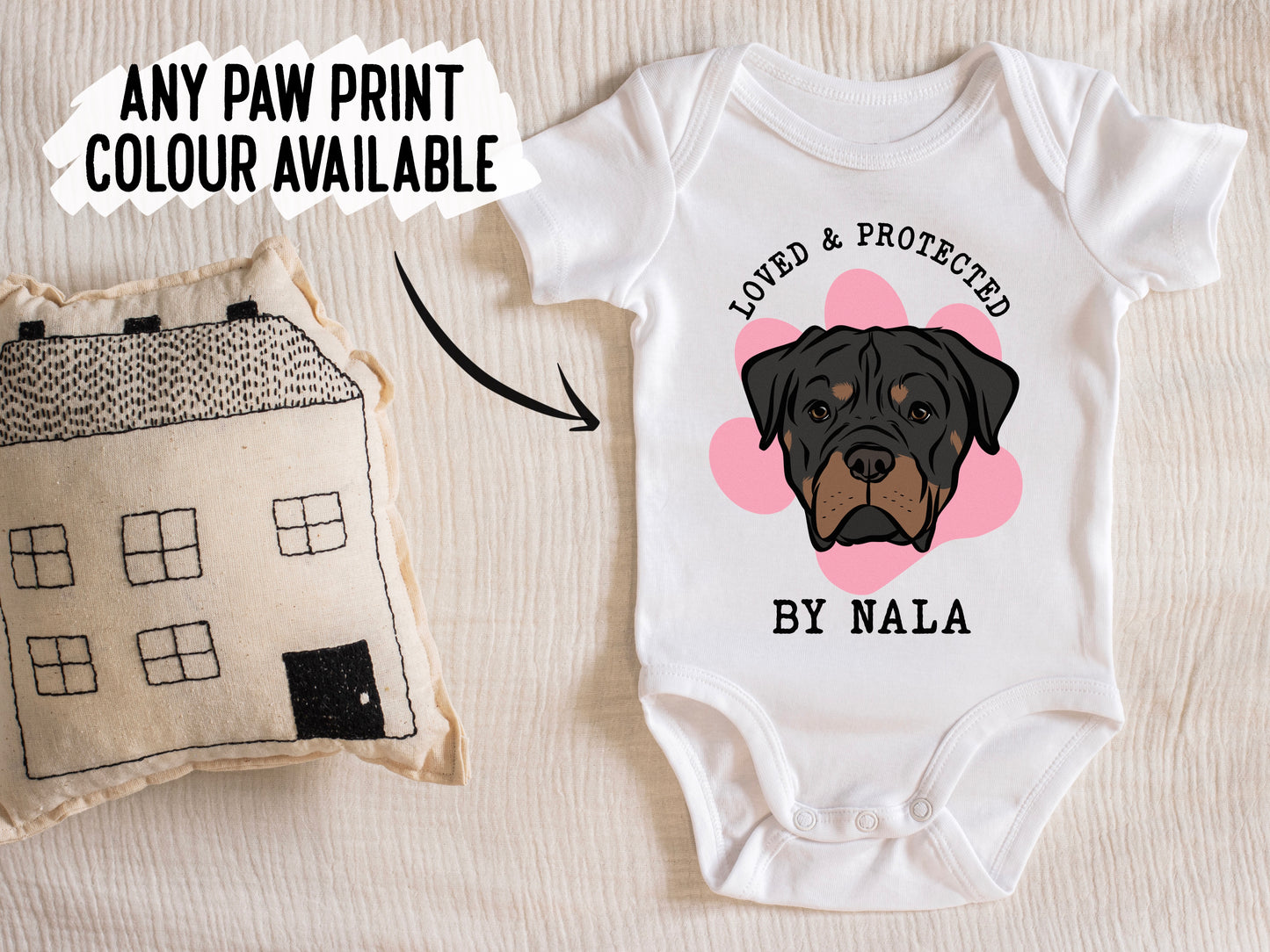 Rottweiler Baby Onesie