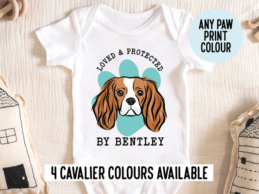 Cavalier King Charles Spaniel Baby Onesie