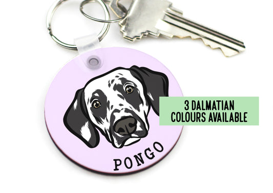 Personalised Dalmatian Keyring