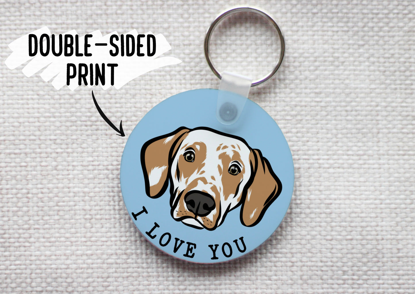 Personalised Dalmatian Keyring