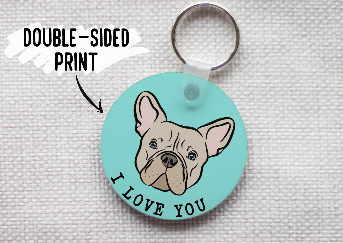 French Bulldog Keyring