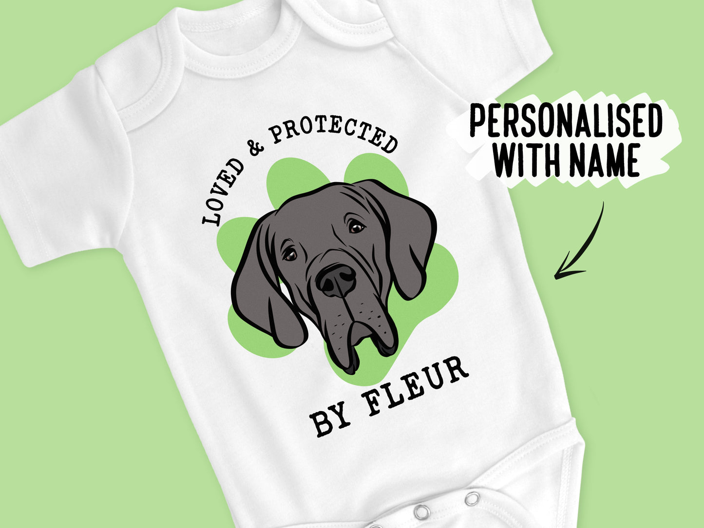 Great Dane Baby Onesie