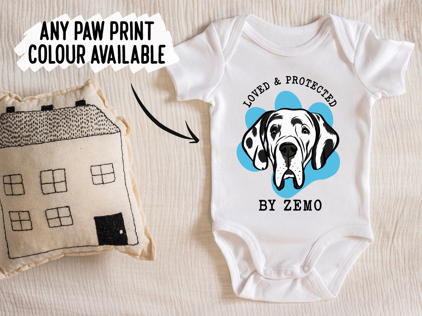 Great Dane Baby Onesie