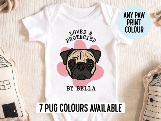 Pug Face Baby Onesie