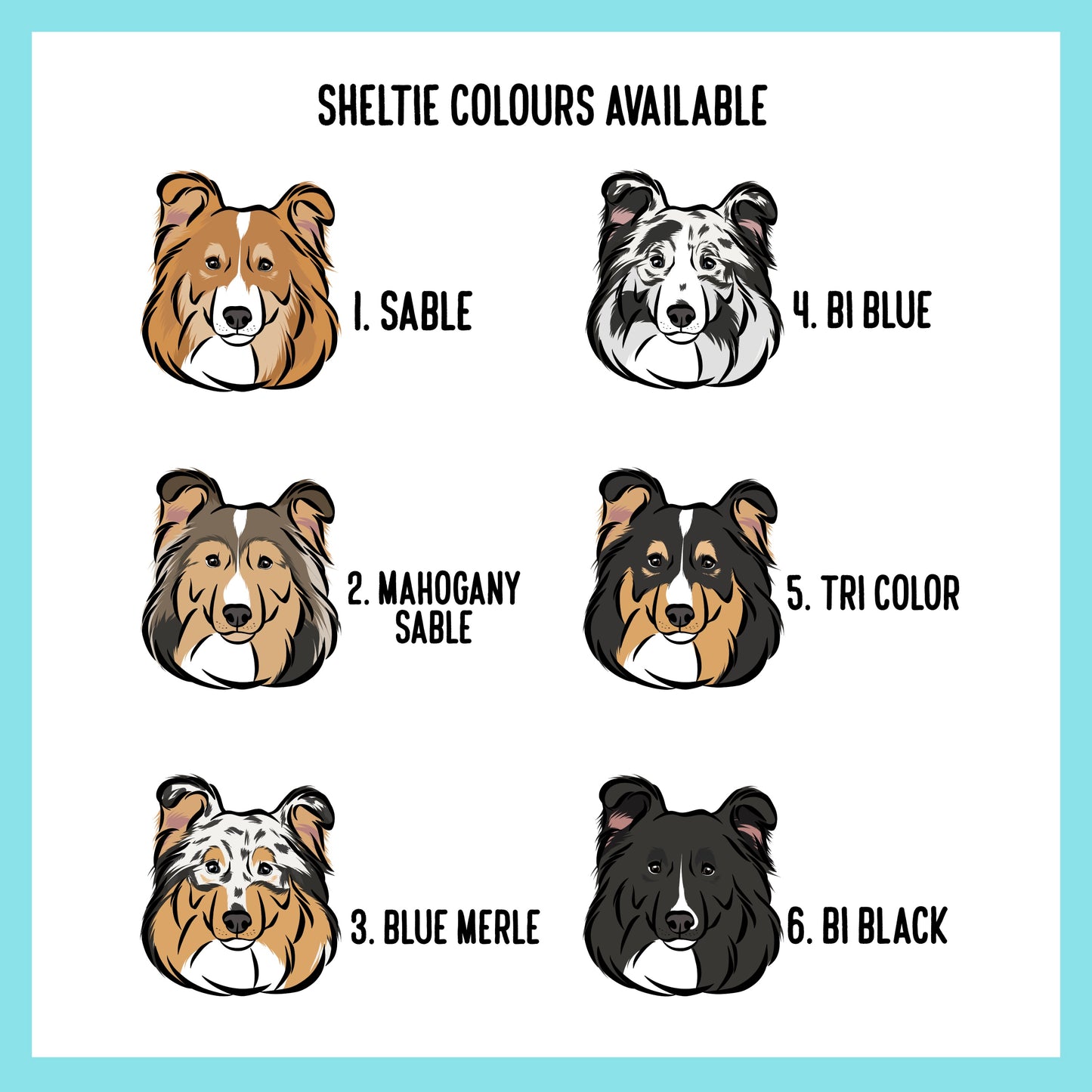 Personalised Sheltie Keyring