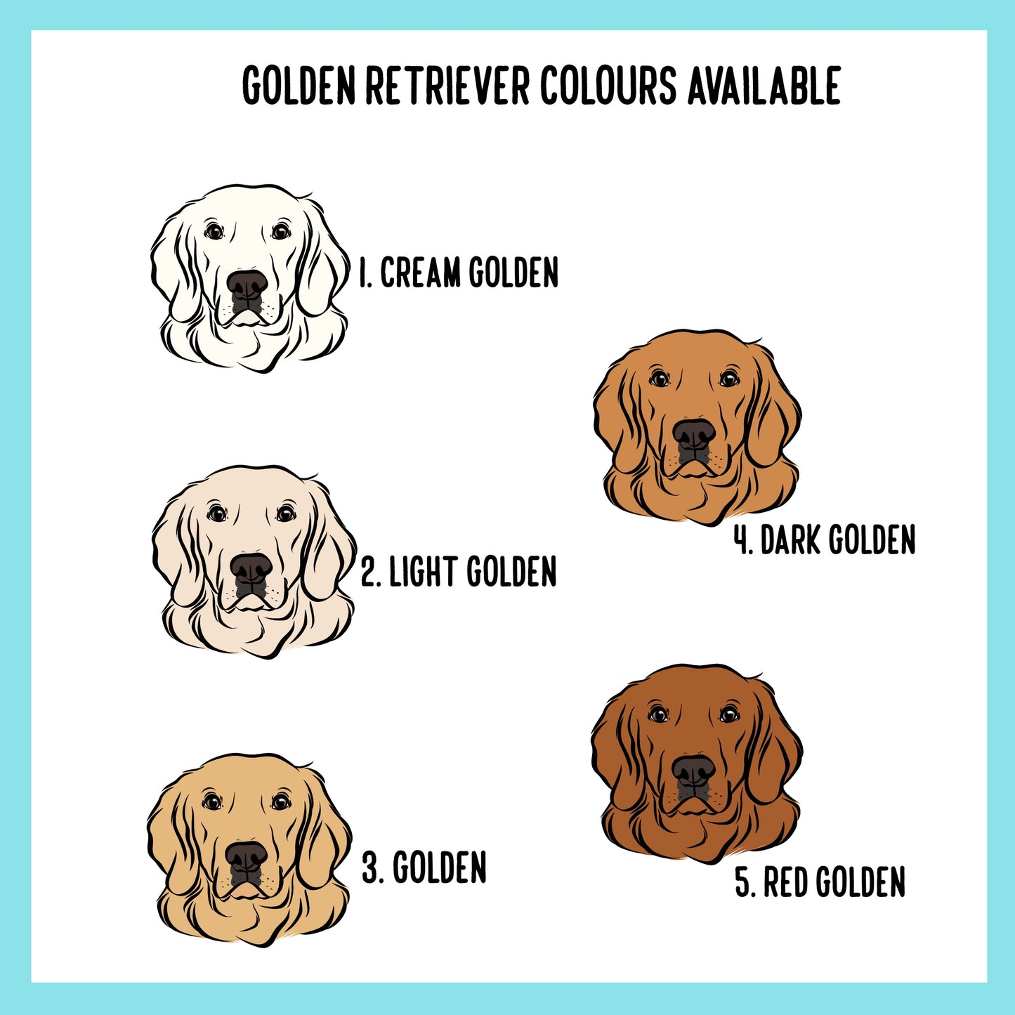 Golden Retriever Keyring