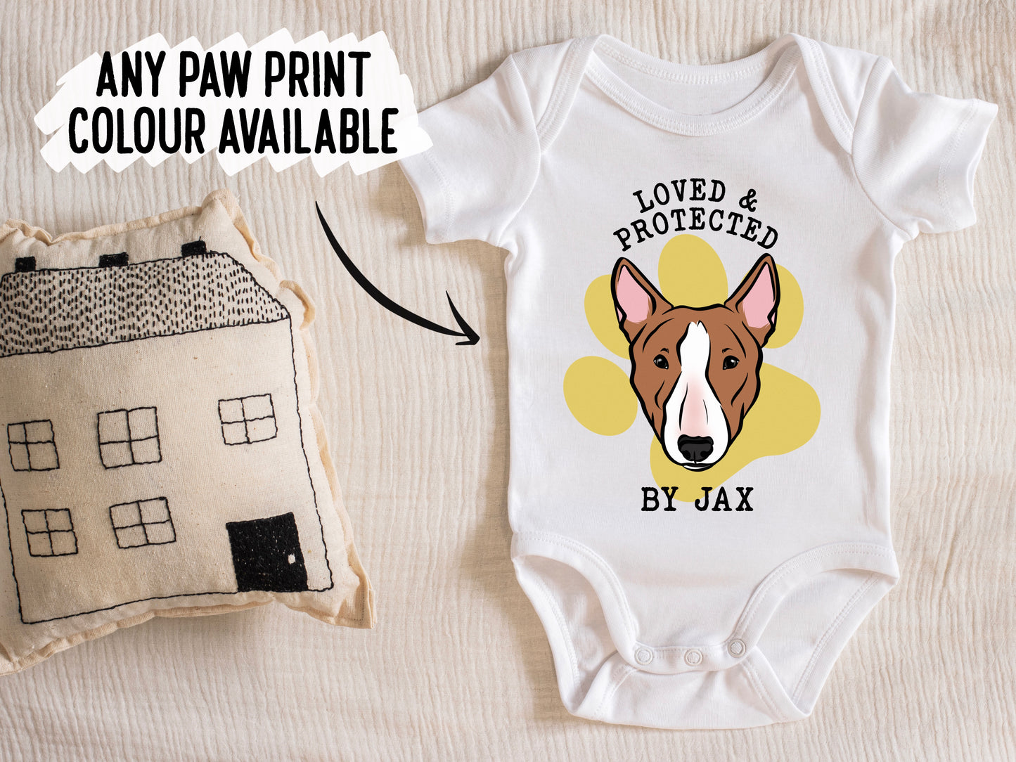 Bull Terrier Baby Onesie