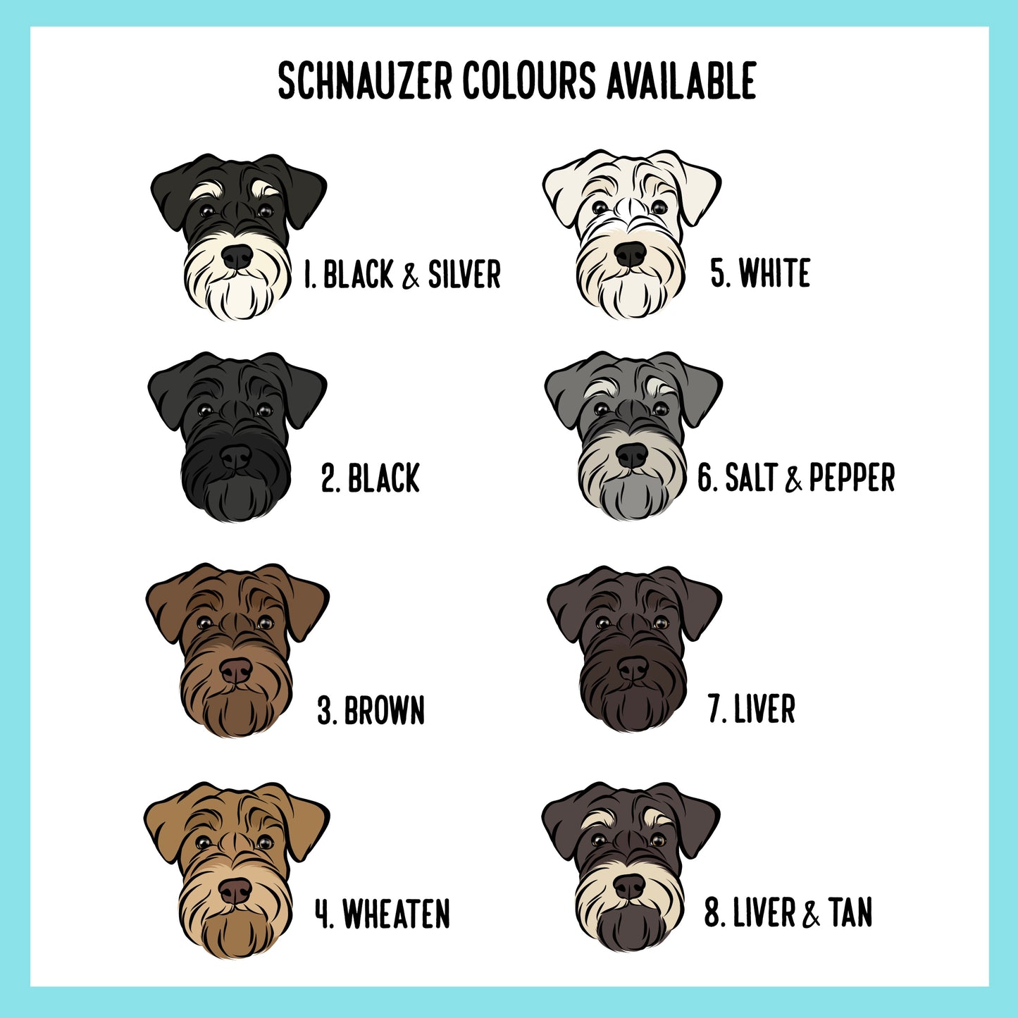 Miniature Schnauzer Keyring