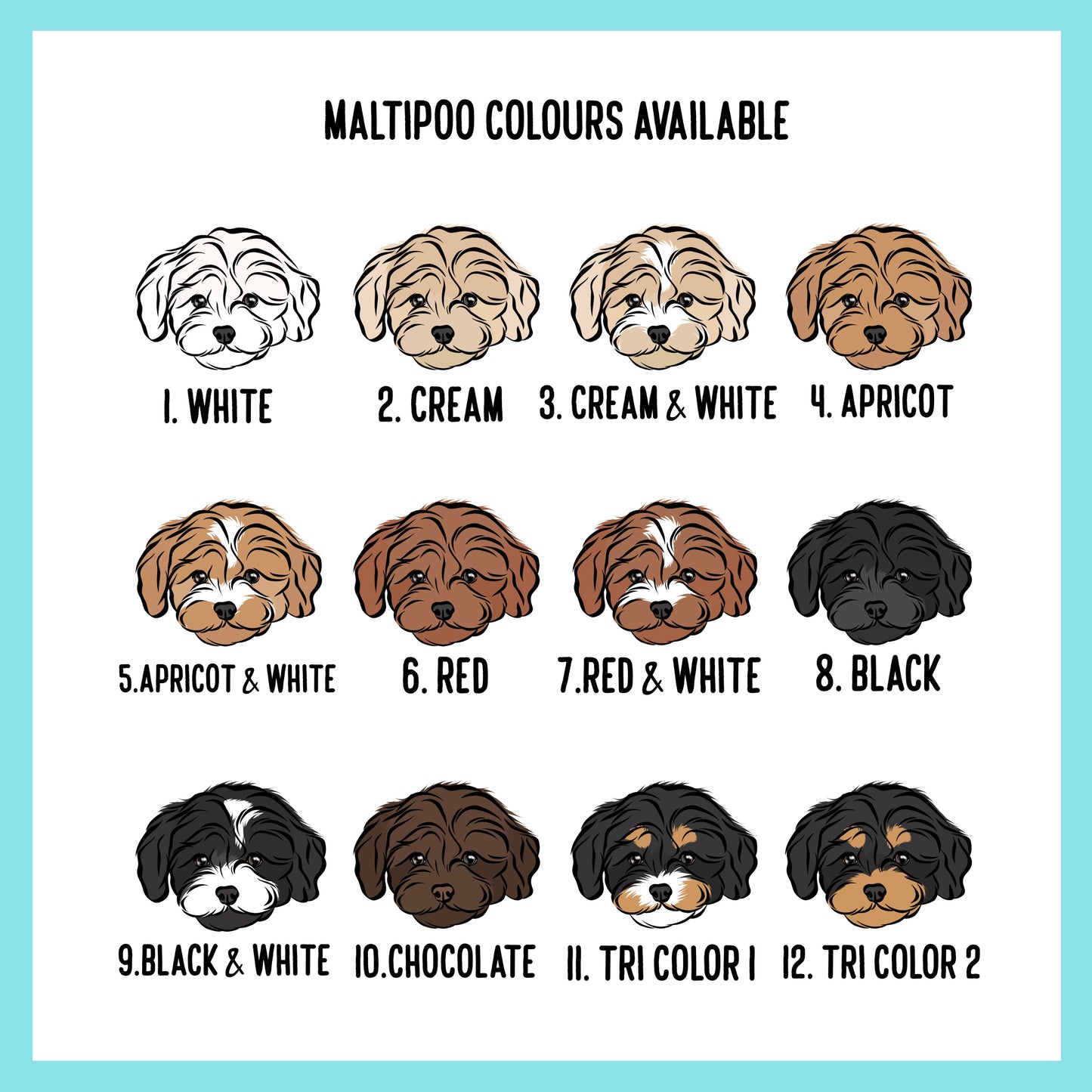Personalised Maltipoo Keyring