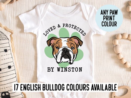 English Bulldog Baby Onesie
