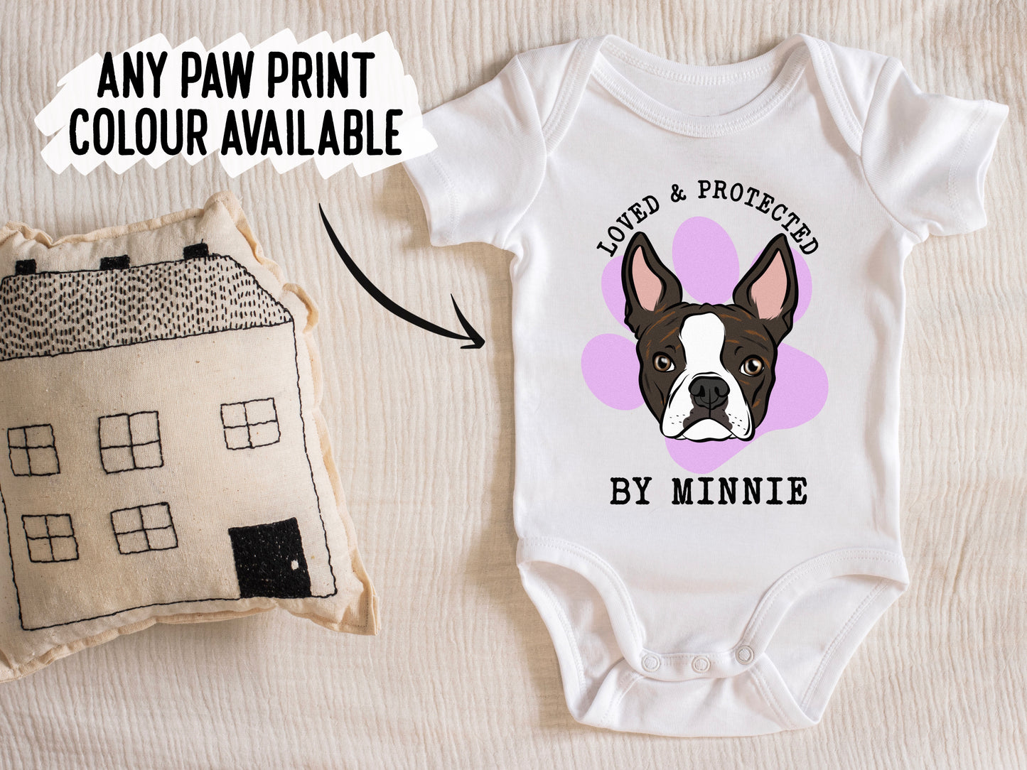 Boston Terrier Baby Onesie