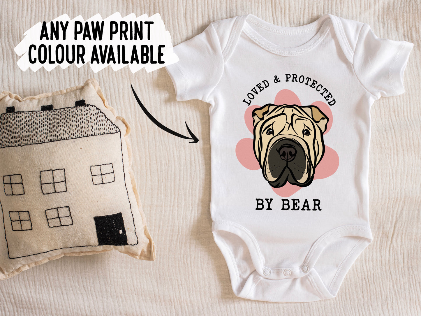Shar Pei Baby Onesie
