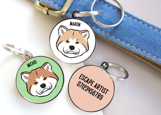 Japanese Akita Inu ID Tag