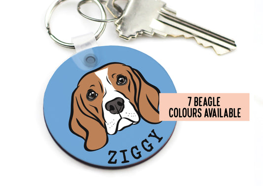 Personalised Beagle Keyring