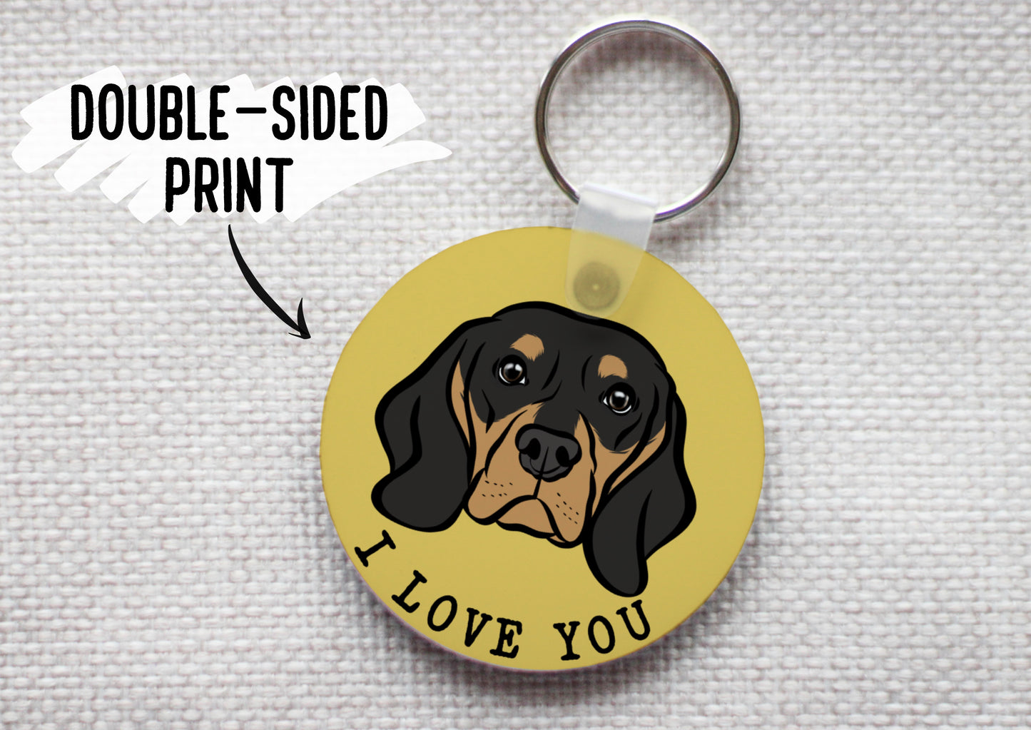Personalised Beagle Keyring