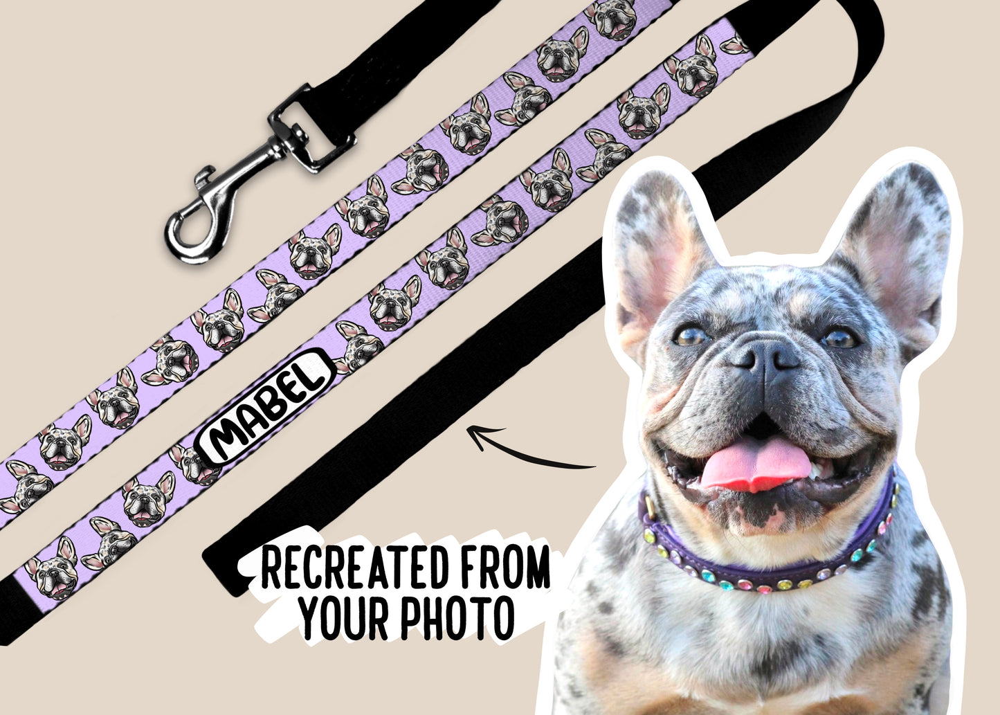 Bespoke Dog Portrait Lead
