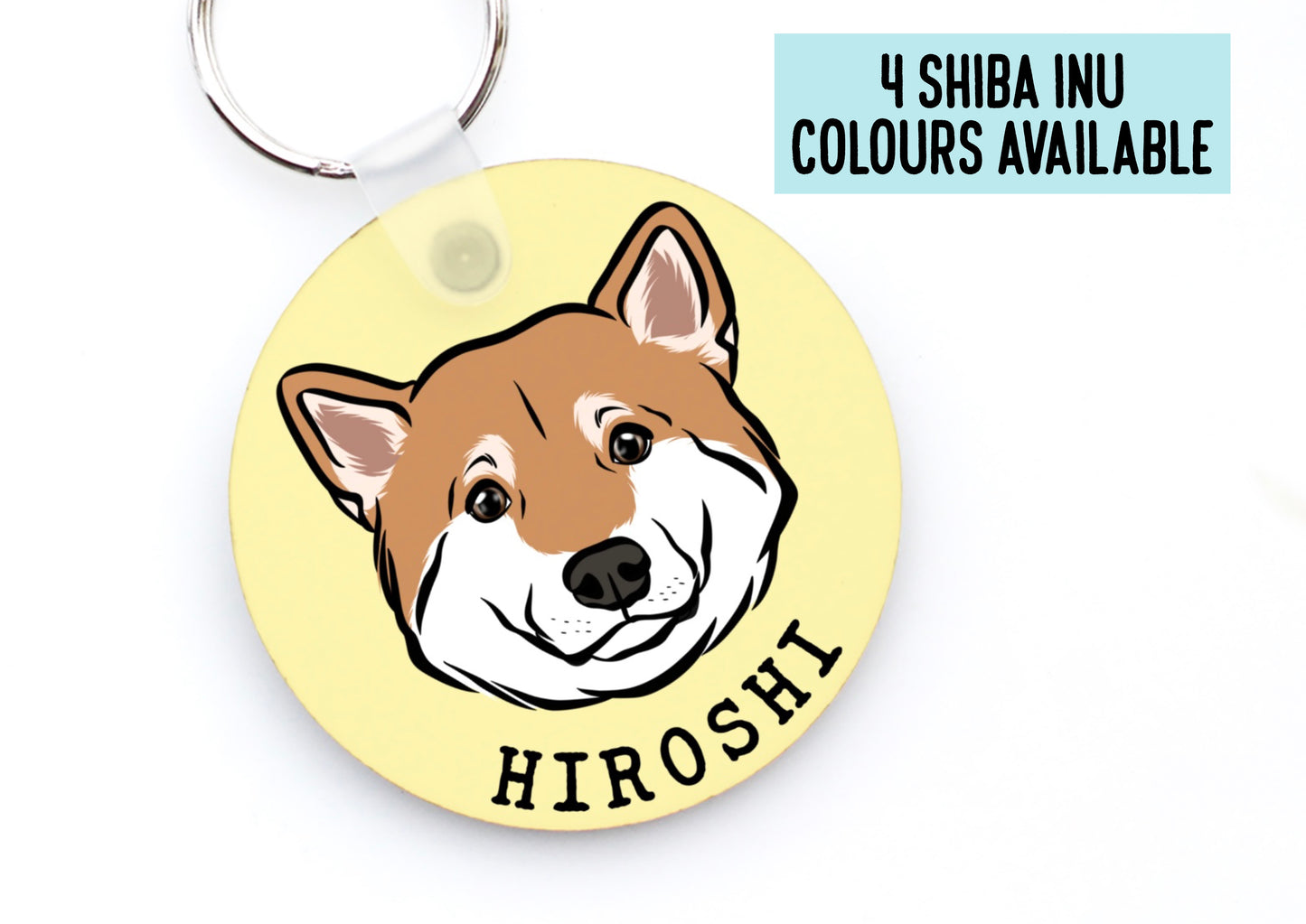 Personalised Shiba Inu Keyring