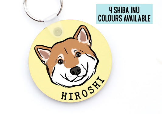 Personalised Shiba Inu Keyring
