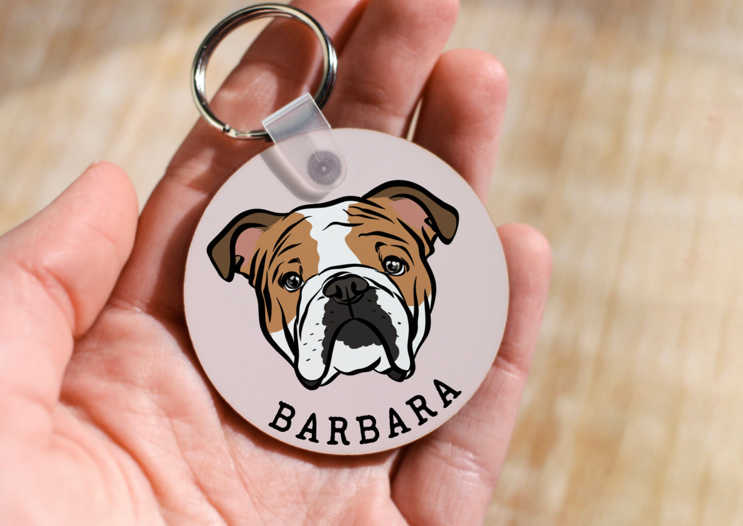 English Bulldog Keyring