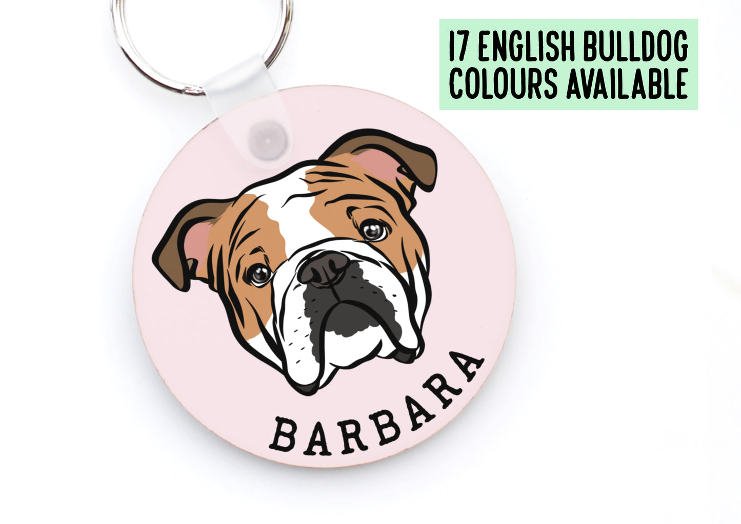 English Bulldog Keyring