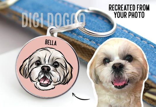 Bespoke Pet Portrait ID Tag