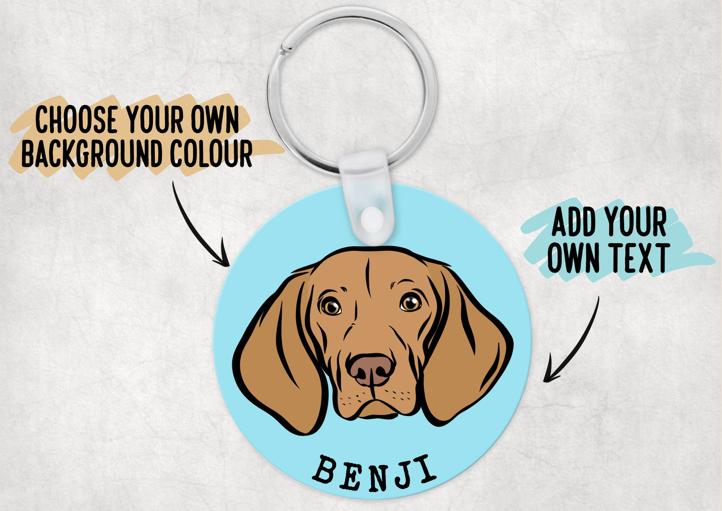 Hungarian Vizsla Keyring