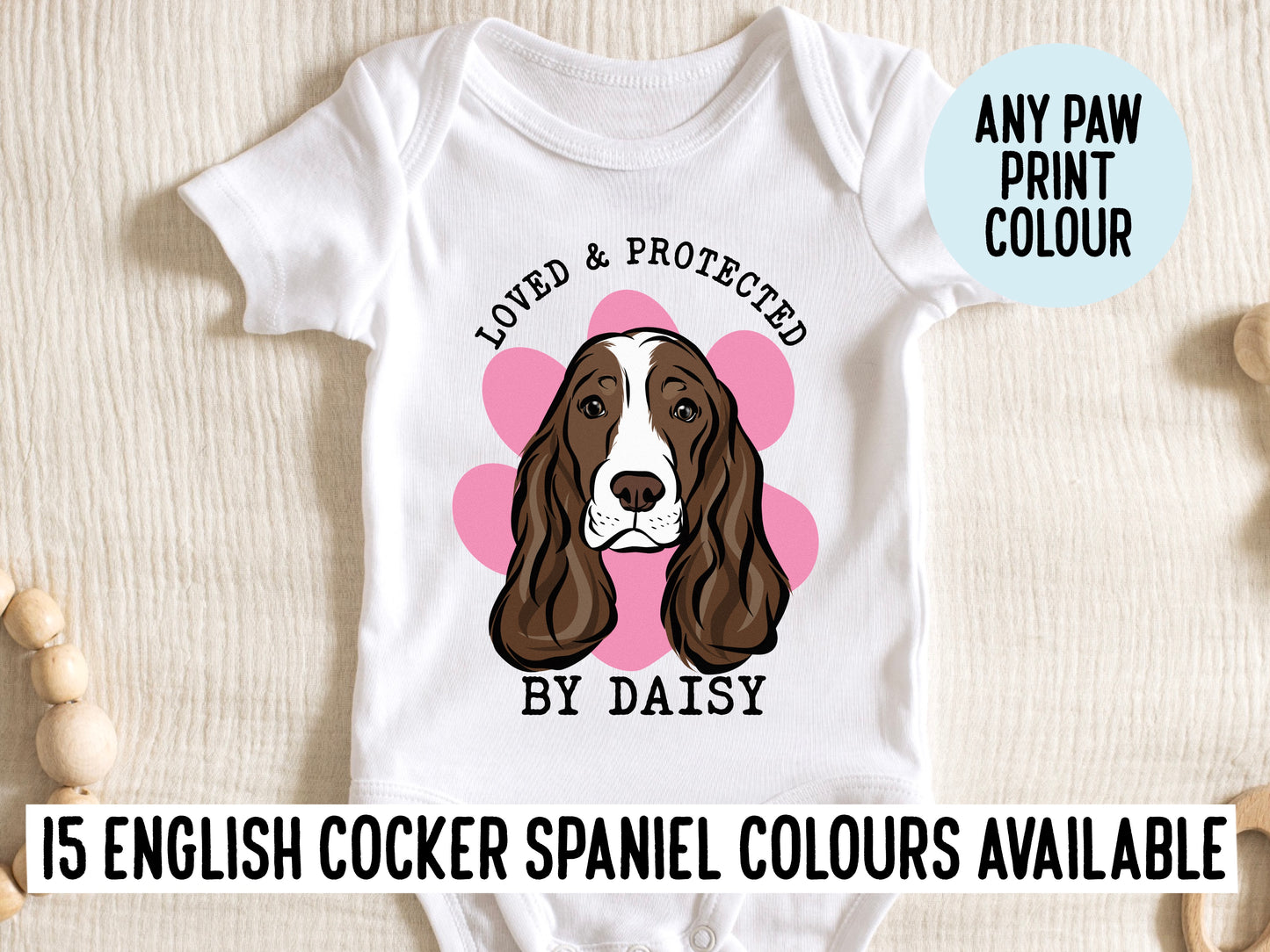 Show Cocker Spaniel Baby Onesie