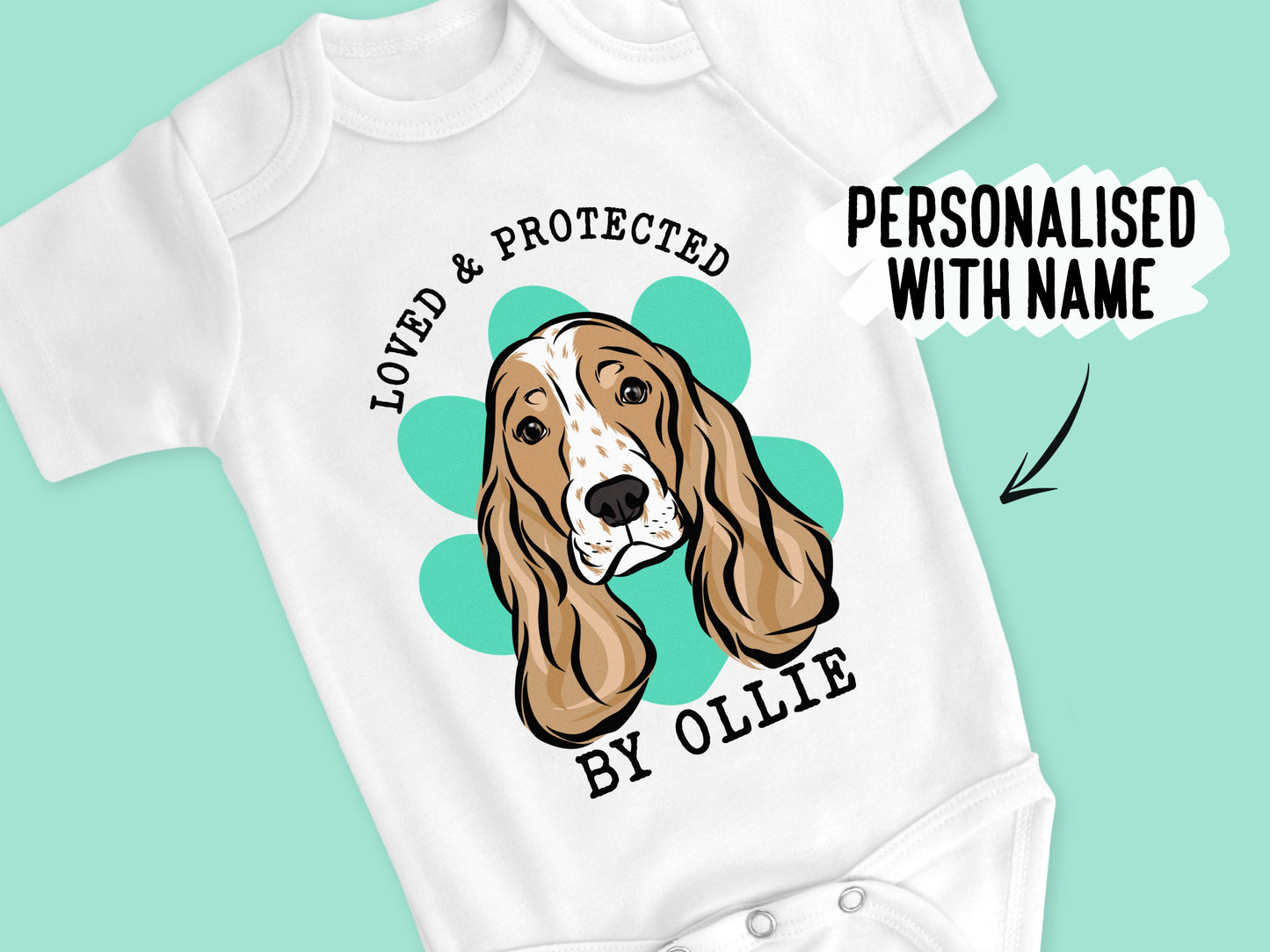 Show Cocker Spaniel Baby Onesie