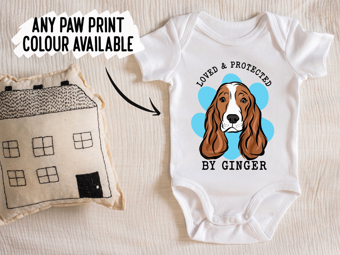 Show Cocker Spaniel Baby Onesie