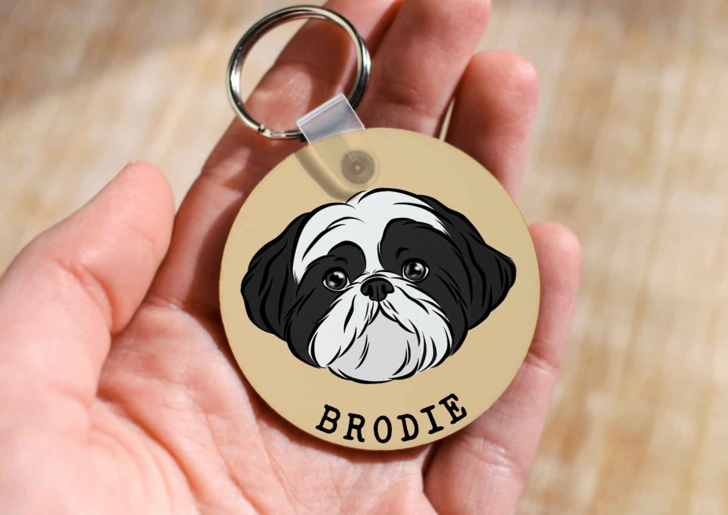 Personalised Shih Tzu Keyring