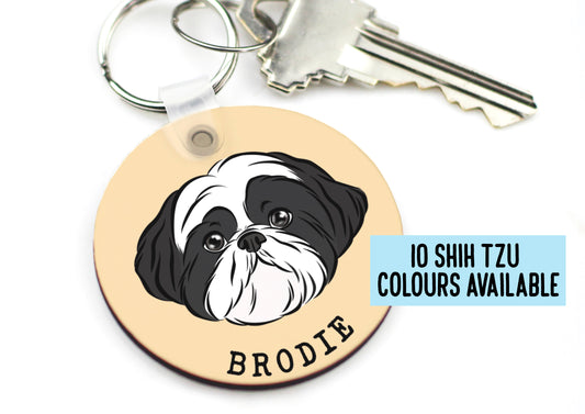 Personalised Shih Tzu Keyring