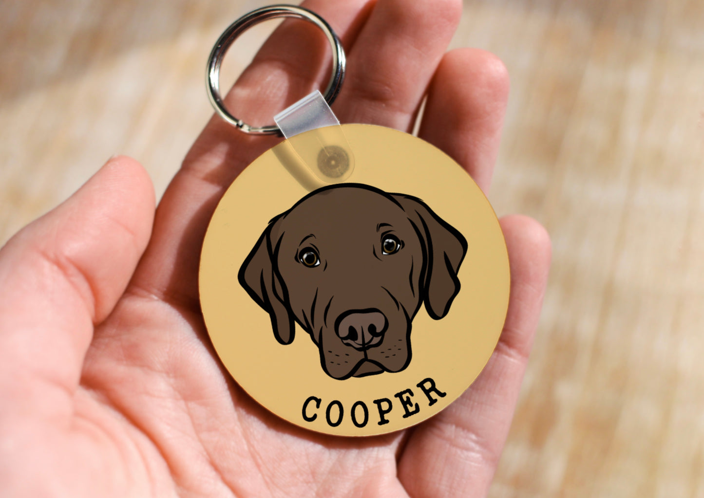 Personalised Labrador Keyring