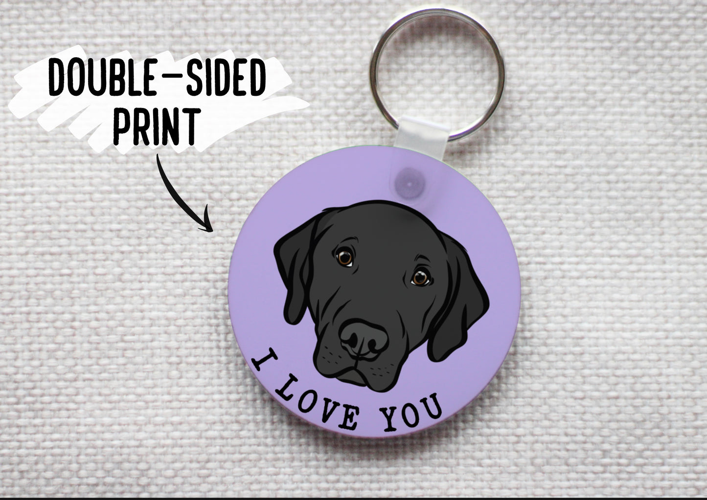 Personalised Labrador Keyring