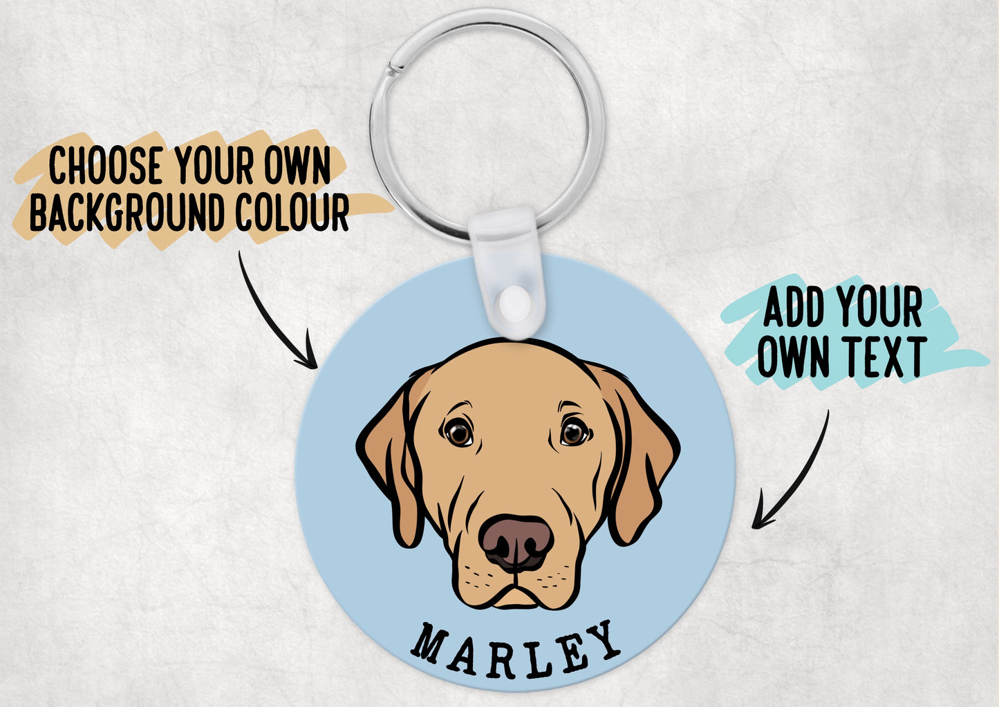 Personalised Labrador Keyring